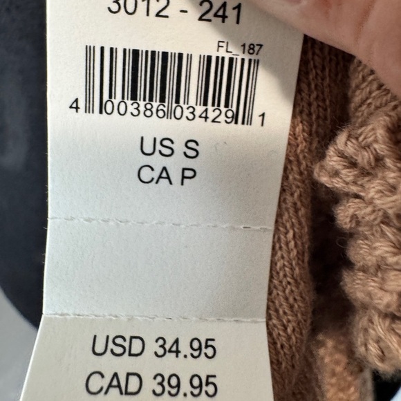 Aerie Crochet Knit Crop Top Tan - Picture 5 of 12